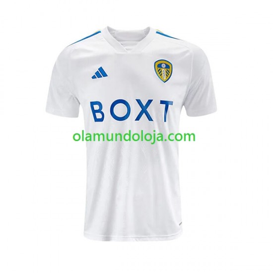 Camisola Leeds United Homem Equipamento Primeiro 2023-2024 Manga Curta